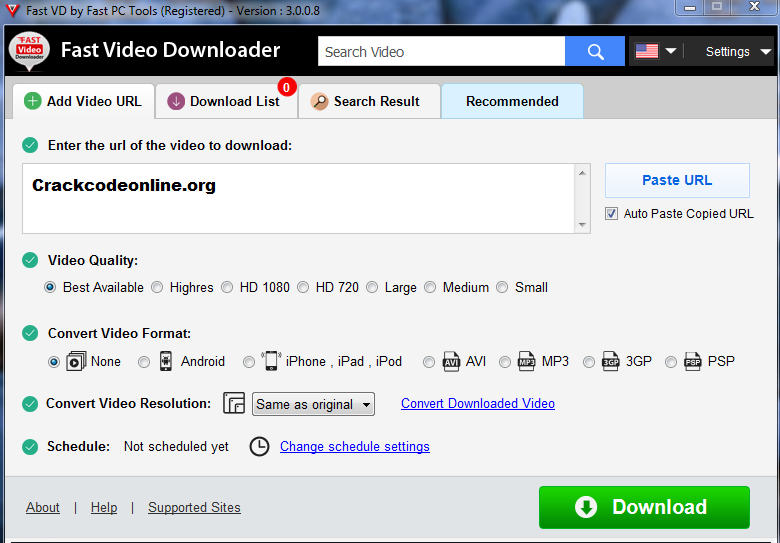 Fast Video Downloader 4.0.0.44 Crack + Registration Key Free Download